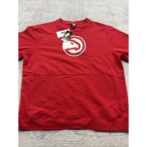Atlanta‎ Hawks NBA Crew Neck Sweatshirt Pullover With Pockets Red Size XXL